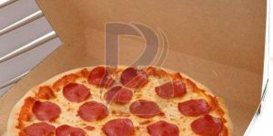 Plain White Corrugated Pizza Box