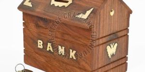 Wooden Money Bank