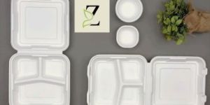 Bagasse Clamshell Food Container