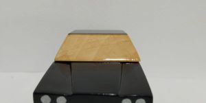 Wooden Toy Black Classic Car