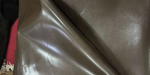 Brown Glossy Goat Finished Leather