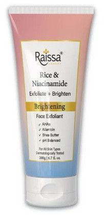 raissa rice starch niacinamide brightening exfoliant face cream