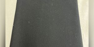 Parker Black Cotton Lycra Fabric