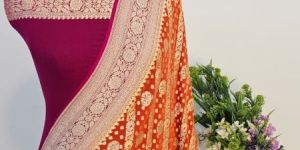 Khadi Georgette Banarasi Saree