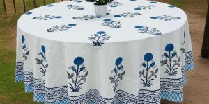 Block Printed Table Cover