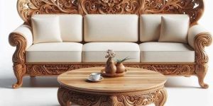 Luxury Wooden Sofa