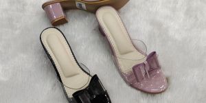 hardbottom heels sandal