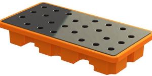 2 Drum Spill Containment Pallet L1260 X W660 X H200 Mm DSCP-SL2