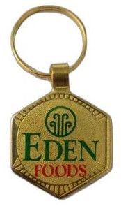 Custom Golden Metal Hexagon Keychain