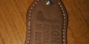 Custom Leatherette Keychain