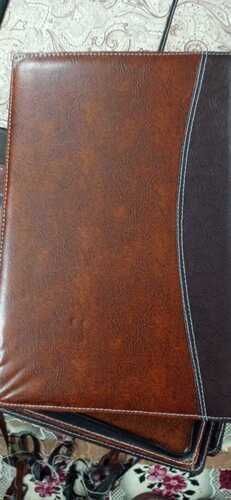 Executive Brown Faux Leather Organizer