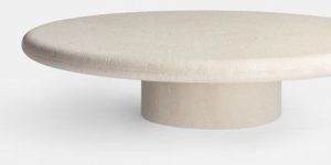 White Round Top Side Marble Table