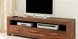 Modern Gloss Finish TV Stand with Cabinets