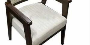 Wooden Arm Chair with Cushioned Seat