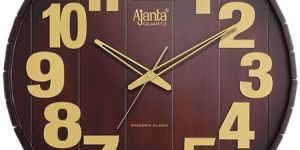 Wall Clock Designer Clock DS-447 Brown