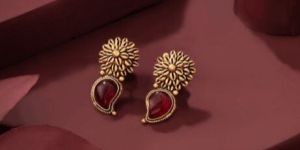 Gold Stud with Stone