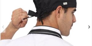 Black Scrub Cotton Cap