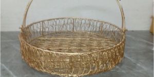 Iron Wire Basket with Handles