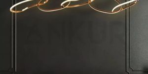 Ankur Geom Unity Loop Contemporary LED Chandelier