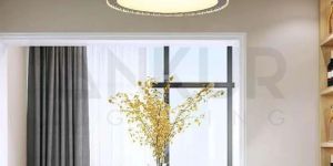 Ankur Ivy Crystal Dining AND Hall LED Round Chandelier