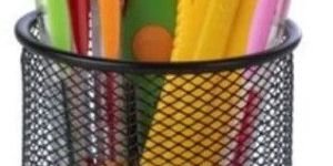 Metal Mesh Pen Stand