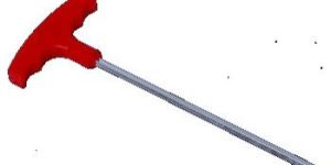 Allen Key With Plastic Handle 1/4x9