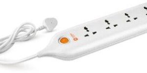 4 Way Extension Board White