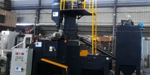 Tunnel Type Airless Shot Blasting Machine Belt Conveyor