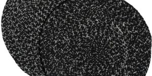 cotton lurex round placemats