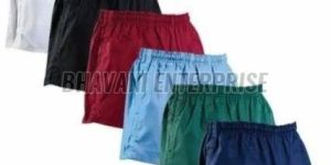 Mens Casual Cotton Shorts with Elastic Waistband Set OF 6 Pcs