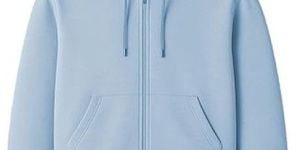 Mens Blue Zipper Hoodie