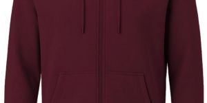 Mens Maroon Zipper Hoodie