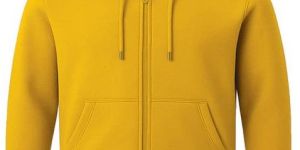 Mens Yellow Zipper Hoodie
