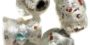 Silver Foil Beads