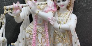 Marble Radha Krishna Moorti