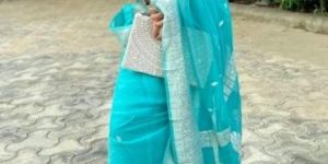 Banarasi Pure Chiffon Khaddi Handloom Saree