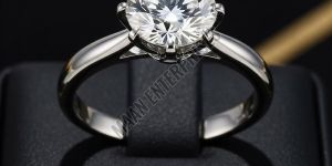 Classic Artificial Diamond Solitaire Ring