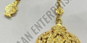 Minimalist Gold Plated Maang Tikka