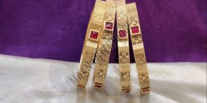 Polki Style Brass Bracelet