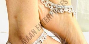 Traditional Meenakari Anklets