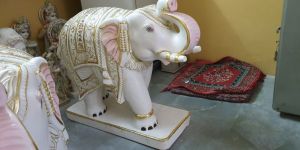 Elephant Marble Statue