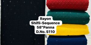 Sequence Work Rayon Fabric