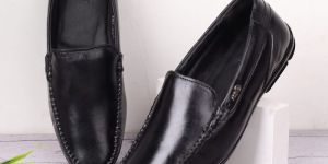 FORB Mens Black Lace Up Formal Loafers