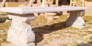 White Sandstone Garden Bench