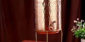 Pure Copper Full Hammer Water Dispenser With Stand 18L