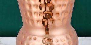 Pure Copper Glass Hammered Mughal Finish