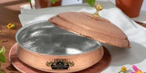 Pure Copper Handi Lagan With Copper Lid For Cooking