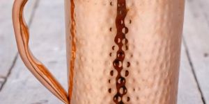 Pure Copper Jug Pitcher Hammered