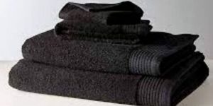 Black Terry Spa Towels