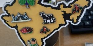 india map desk organizer